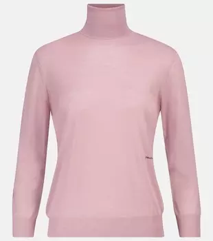 Шерстяной водолазный свитер Prada, Cipria