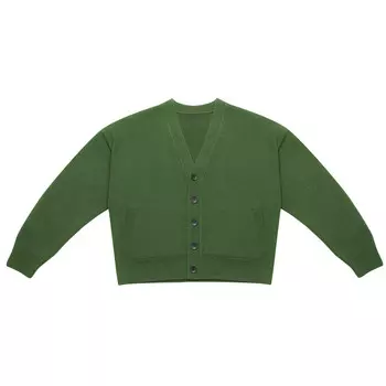 Шерстяной вязаный кардиган Deep Breath для мужчин и женщин, черный