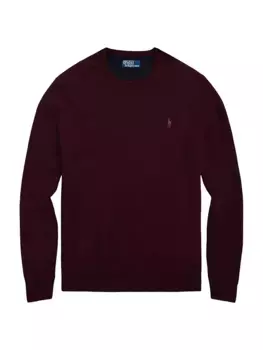 Шерстяной вязаный свитер Polo Ralph Lauren, цвет wine