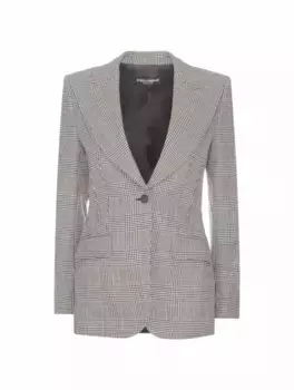 Шерстяной жакет в клетку Dolce&Gabbana, мультиколор