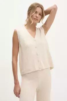 Шерстяной жилет Answear Lab, бежевый