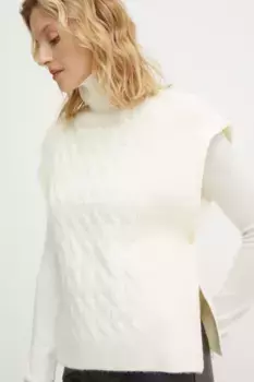 Шерстяной жилет Answear Lab, бежевый