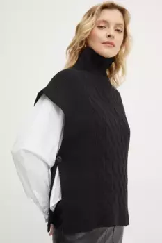 Шерстяной жилет Answear Lab, черный