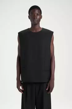 Шерстяной жилет COS, графитовый