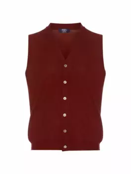 Шерстяной жилет Fedeli, бордовый