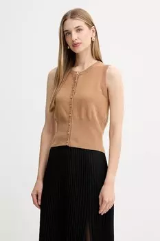 Шерстяной жилет Fracomina, бежевый