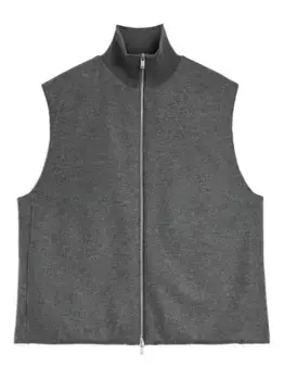 Шерстяной жилет JIL SANDER, серый
