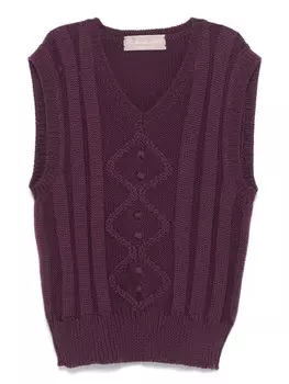 Шерстяной жилет La Stupenderia, фиолетовый