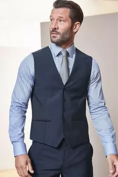 Шерстяной жилет Signature Tollegno Next, синий