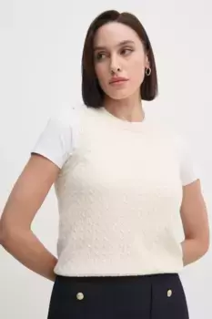 Шерстяной жилет Tommy Hilfiger, бежевый