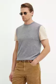 Шерстяной жилет United Colors of Benetton, серый