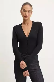 Шерстяные боди Pinko, черный