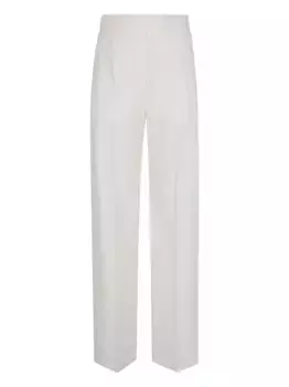 Шерстяные брюки Alexander McQueen, белый