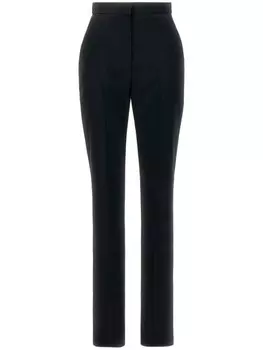 Шерстяные брюки Alexander McQueen, черный