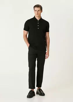 Шерстяные брюки Balmain, черный