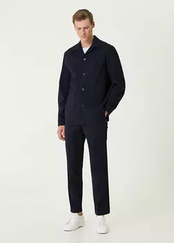 Шерстяные брюки Beymen Collection, синий