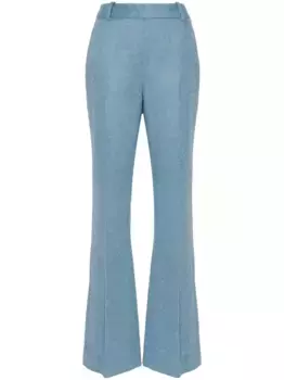 Шерстяные брюки bootcut Fresh Ermanno Scervino, синий