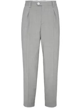 Шерстяные брюки Brunello Cucinelli, серый