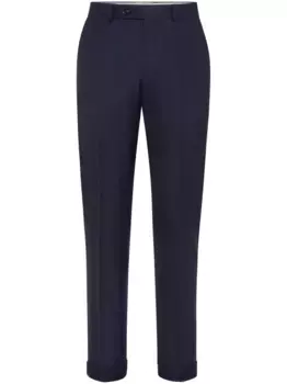 Шерстяные брюки Brunello Cucinelli, синий