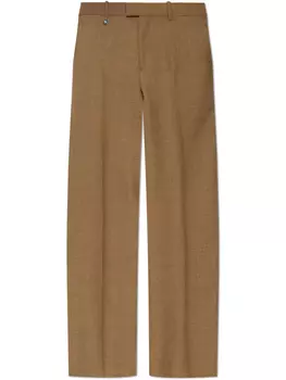 Шерстяные брюки Burberry, коричневый