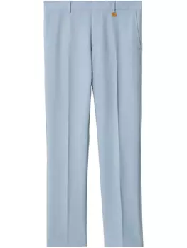 Шерстяные брюки Burberry по фигуре, синий