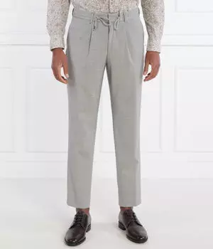 Шерстяные брюки c-perin-rds-233 Slim fit Boss, серый