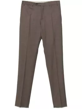Шерстяные брюки Canali, коричневый