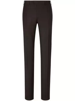 Шерстяные брюки Canali, коричневый