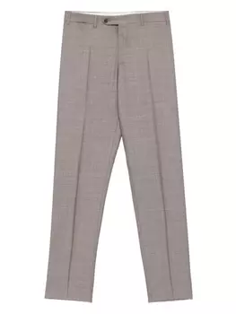Шерстяные брюки Canali, коричневый