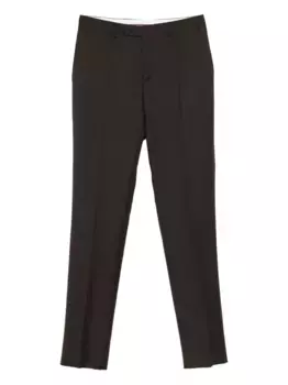 Шерстяные брюки Canali, коричневый