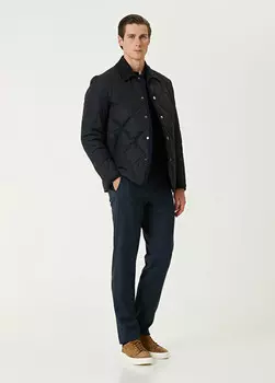 Шерстяные брюки Canali, синий