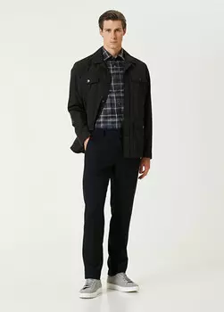 Шерстяные брюки Canali, синий