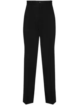 Шерстяные брюки чинос прямого кроя OUR LEGACY, черный