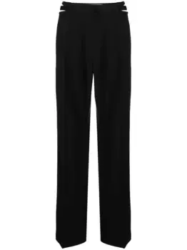 Шерстяные брюки Dion Lee, черный