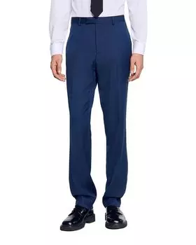 Шерстяные брюки для костюма Sandro, синий