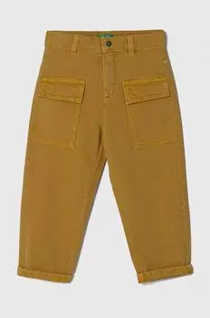Шерстяные брюки для мальчика United Colors of Benetton, желтый