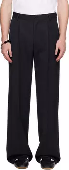 Шерстяные брюки Dries Van Noten, темно-синий