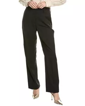 Шерстяные брюки Helmut Lang Curve Car, черный