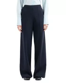 Шерстяные брюки из крепа Emporio Armani, синий