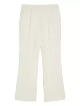 Шерстяные брюки JIL SANDER, белый