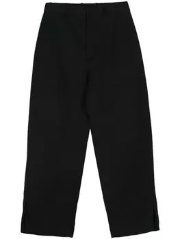 Шерстяные брюки Jil Sander, черный