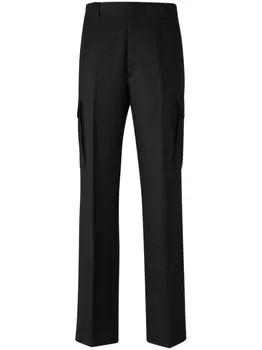 Шерстяные брюки-карго Berwich, черный