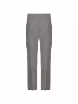 Шерстяные брюки карго Brioni, серый