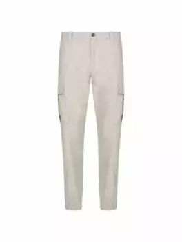 Шерстяные брюки карго Eleventy, серый