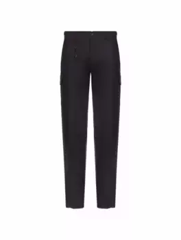 Шерстяные брюки карго Marco Pescarolo, тёмно-синий