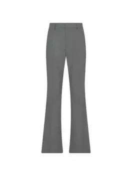 Шерстяные брюки клеш AMI PARIS, зелёный