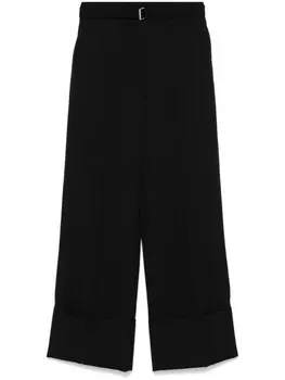 Шерстяные брюки Lanvin, черный