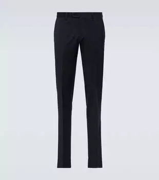 Шерстяные брюки Lardini, синий