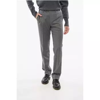 Шерстяные брюки LEADER Regular Fit Corneliani, Gray