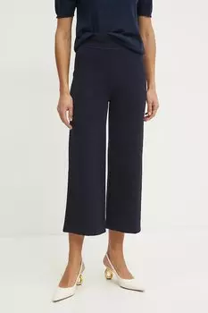 Шерстяные брюки Luisa Spagnoli, темно-синий